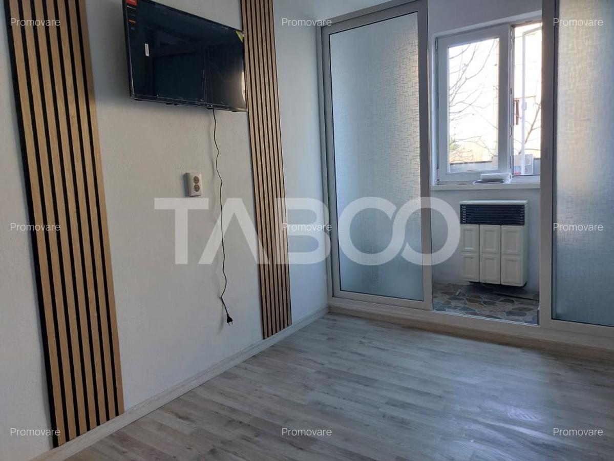 Garsoniera 11 mp renovata total in 2025 etaj 1 baie proprie Cisnadie - 3