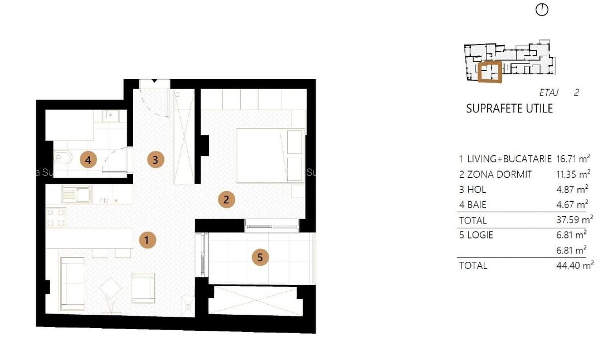 Prima Inchiriere - Bloc Nou Modern - Studio Mobilat si Utilat Complet - Unirii - 4