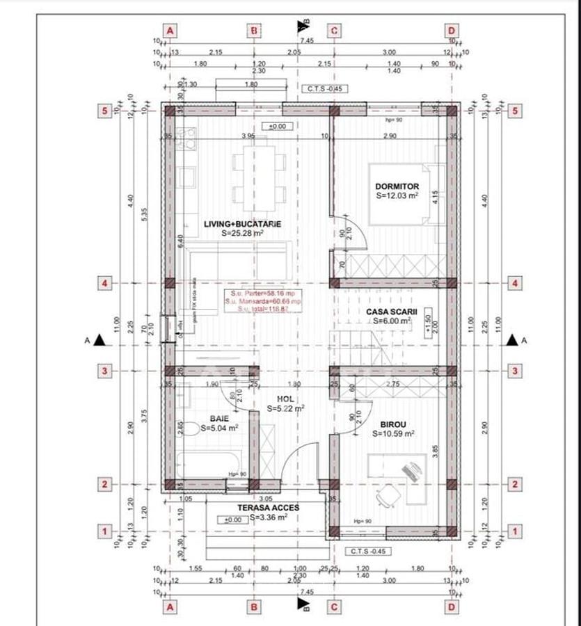 Casa individuala cu 3 camere Parter + Mansarda in Giroc - Calea Urseni - 11