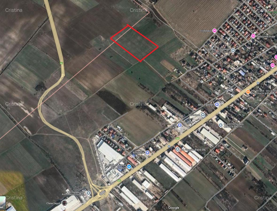 Vanzare/ schimb teren Afumati la nod centura (Autostrada A0) comercial - 1