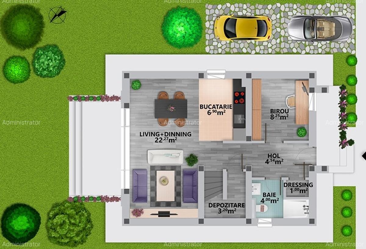 BellaCasa Residence,diferita,complet utilata vila individuala,Sabareni,asfalt - 18