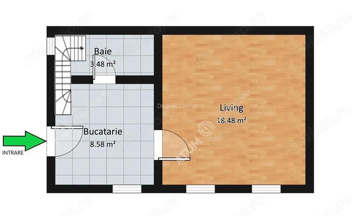 Apartament la casa cu 3 camere decomandate in zona Terezian din Sibiu - 9