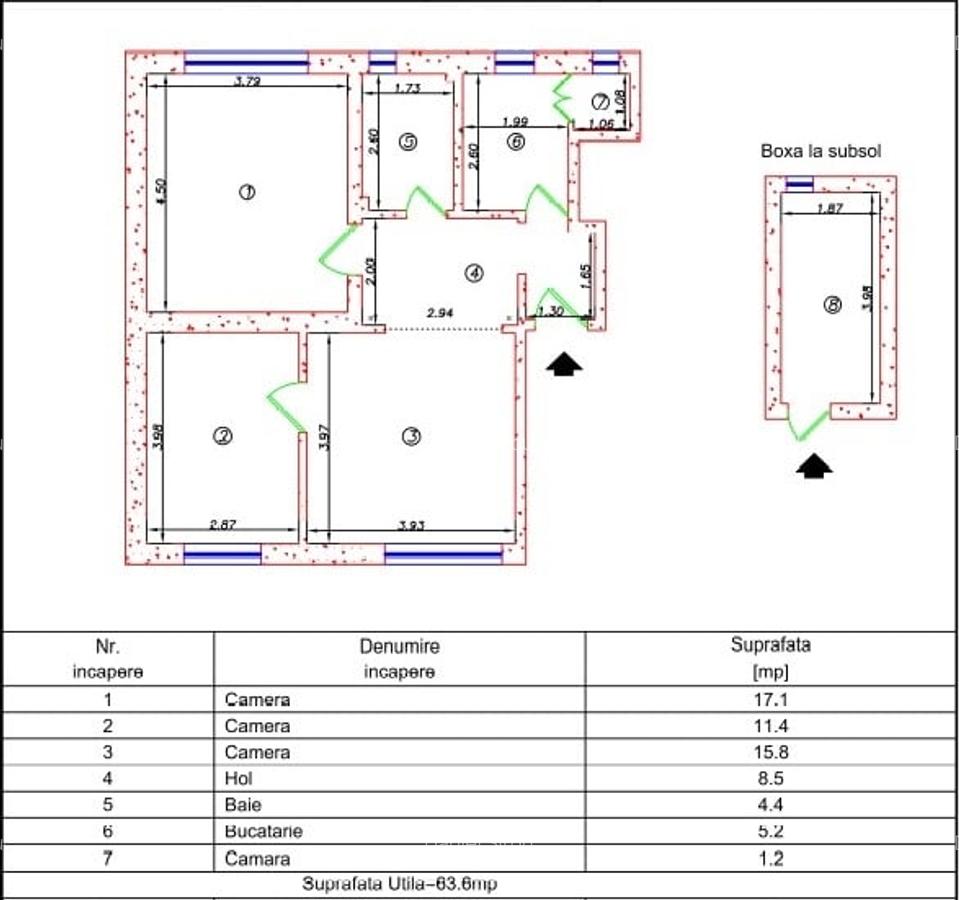Vanzare apartament 3 camere zona Cotroceni / Sf. Elefterie, parter - 5