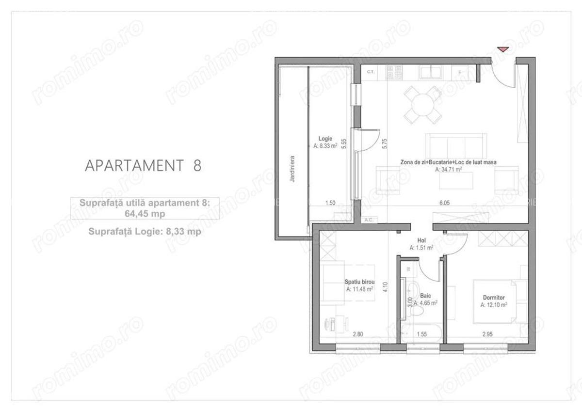 Apartament 3 camere de vanzare zona Micalaca - 2