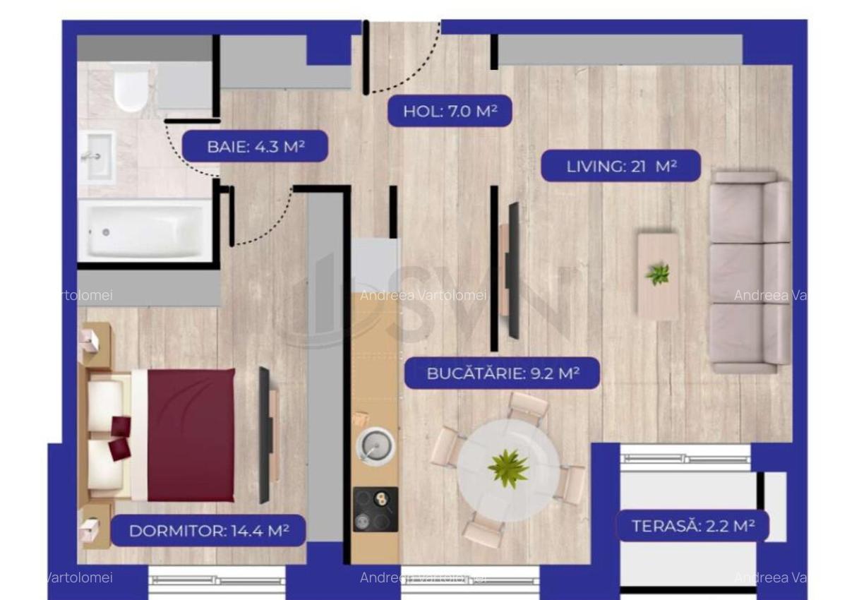 Apartament 2 camere Aviatiei Canton71 - 2