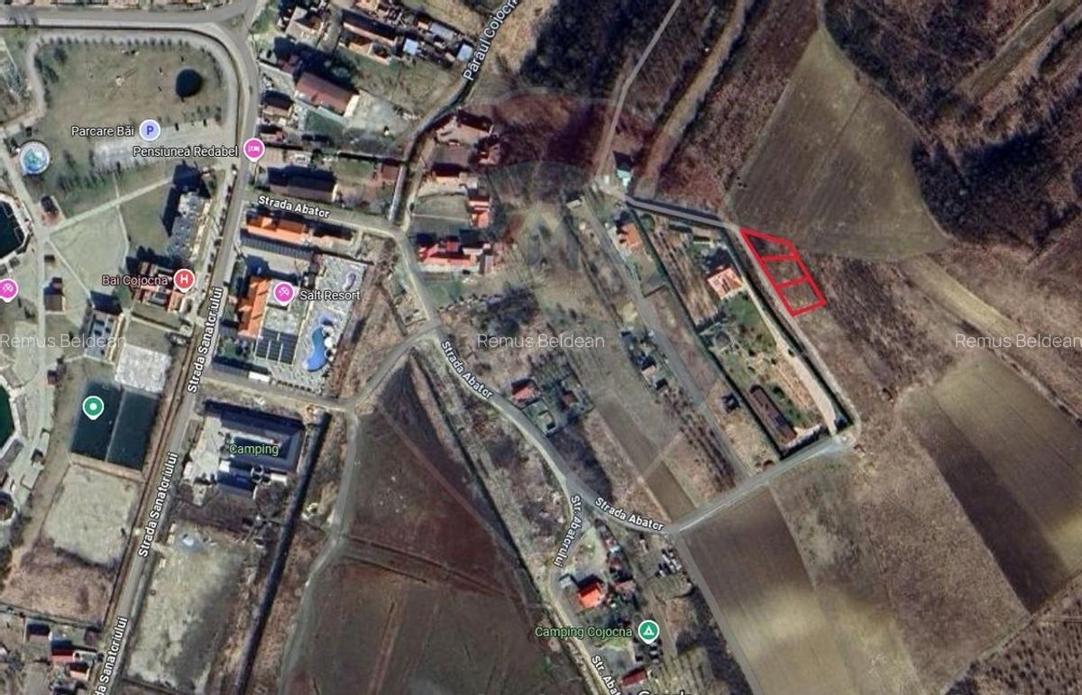 Teren 600 mp de vanzare in Cojocna - vedere spre Baile Cojocna - 1