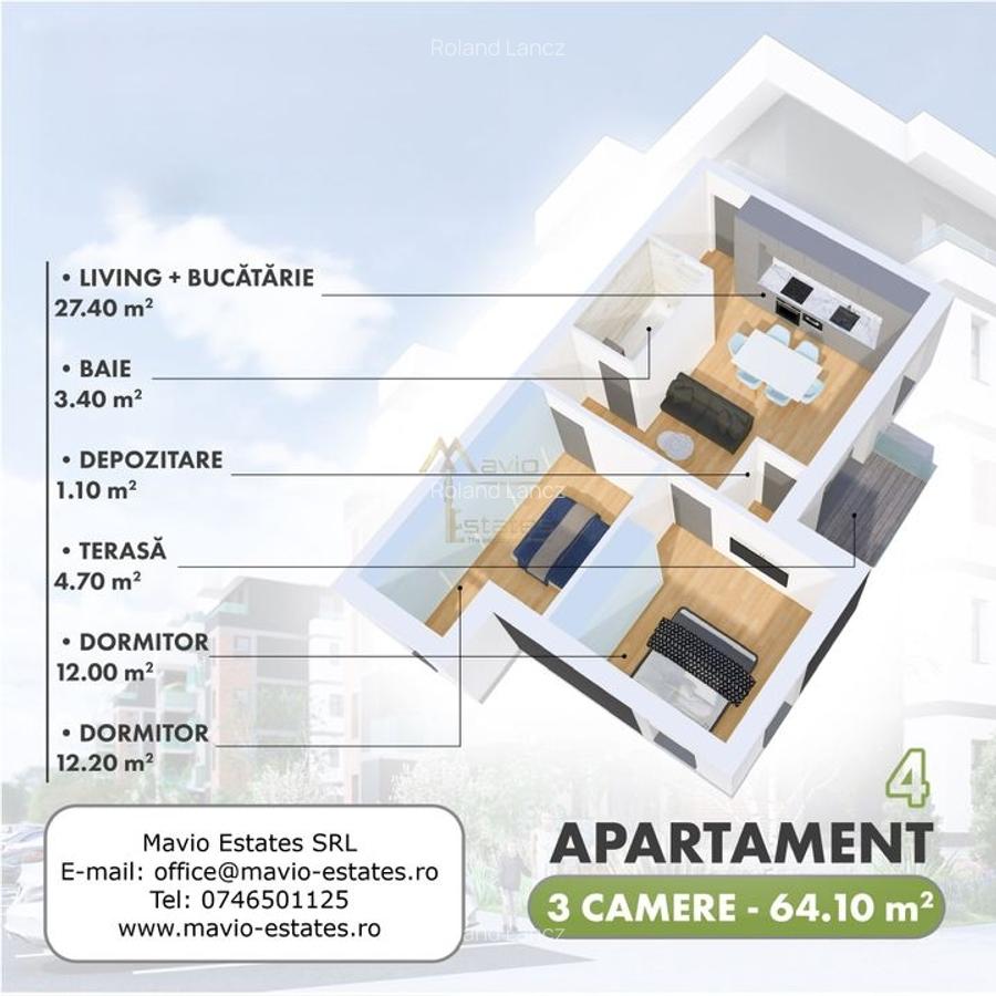 Satu Mare, Micro 17, Apartament 3 camere in complex nou - 2 Satu Mare, Micro 17, Apartament 3 camere in complex nou - 2
