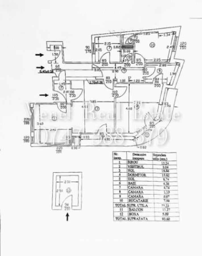 3 Camere 93 mp etaj 1 Vasile Lascar Maria Rosetti 0% Comision cumpărător - 10