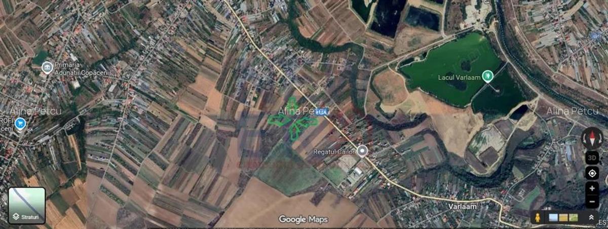 De Vanzare Teren 400 mp cu Autorizatie de contructie Adunatii Copaceni Giurgiu - 1