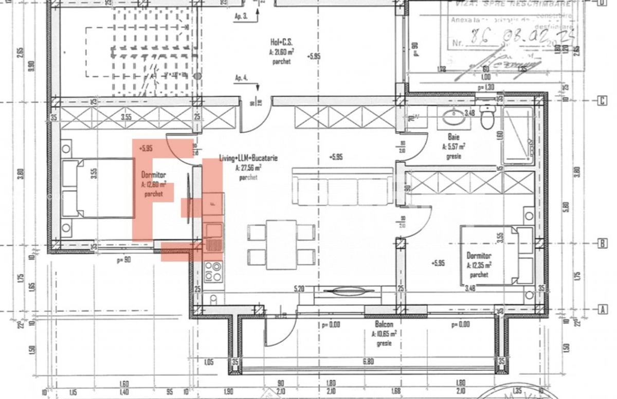 Apartament cu 3 camere în Moșnița Nouă - 4