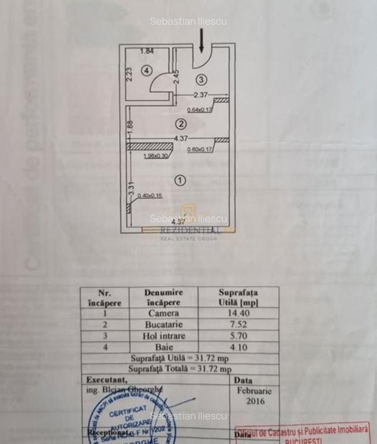 Garsoniera moderna, 2/3, zona Giurgiului, Sector 4, Comision 0% - 8