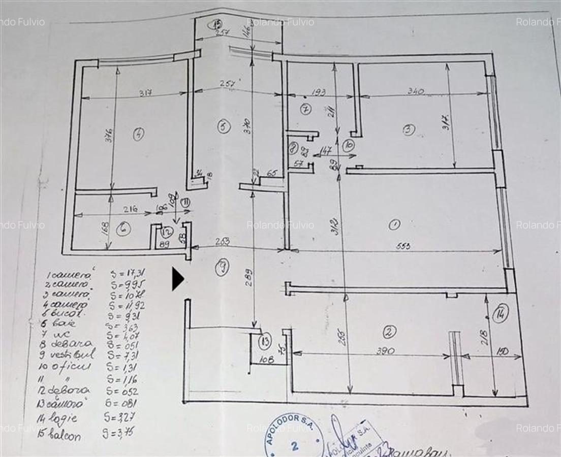 Apartament cu 4 camere semidecomandat în Tei - 1