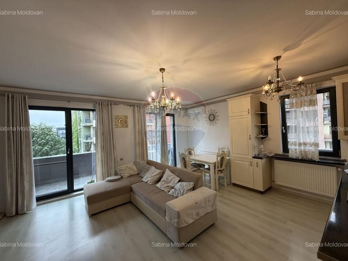 Apartament cu 2 camere semidecomandat, mobilat în Între Lacuri - 2