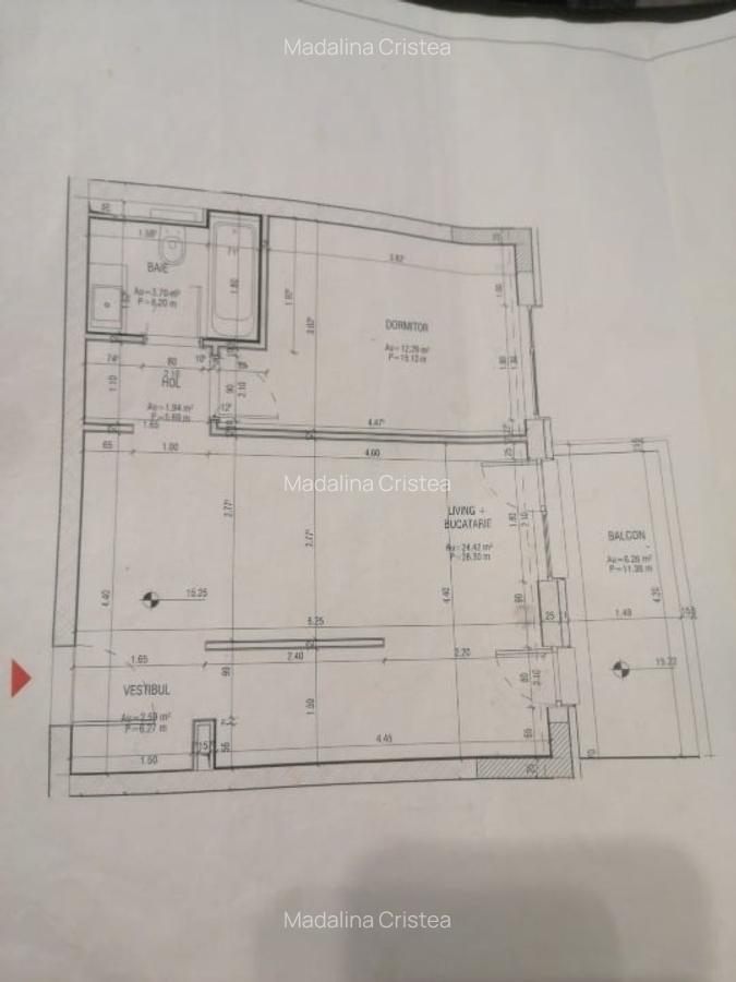 Ap în zona liniștita 2 camere Piata Domenii/ M Grivița, 50mp total - 1