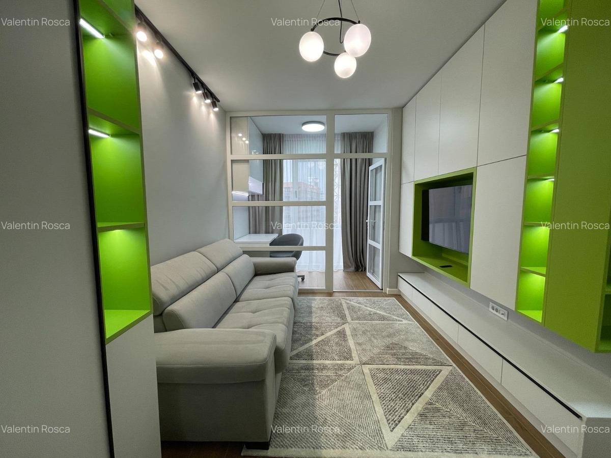 Apartament modern cu o cameră, decomandat – mobilat complet, lux - 5