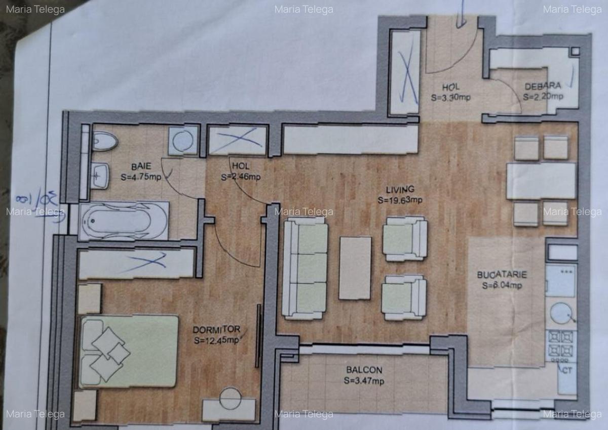 ???? Apartament 2 camere de vanzare in Tractorul-Top City - 7