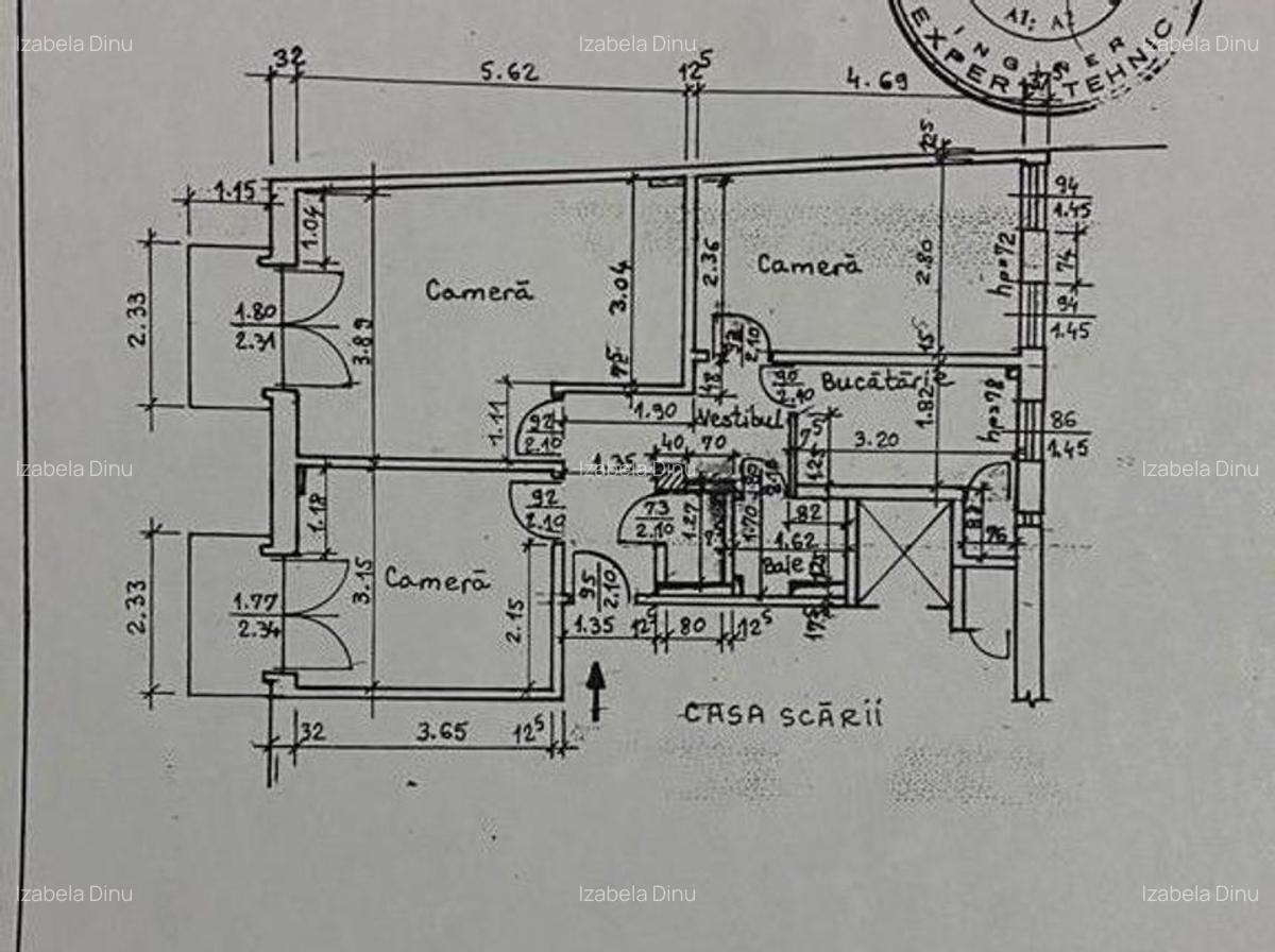 Apartament de vanzare  3 camere decomandat - Piața Romană RISC 1 - 11