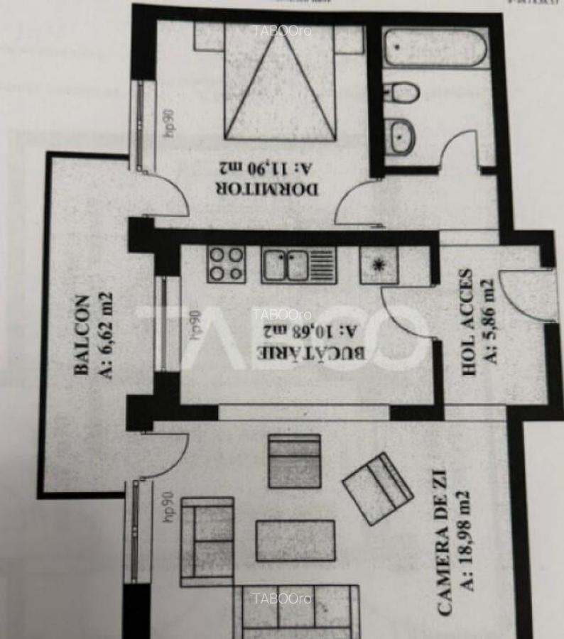 Apartament 2 camere balcon loc parcare 52mpu decomandat Seli - 9