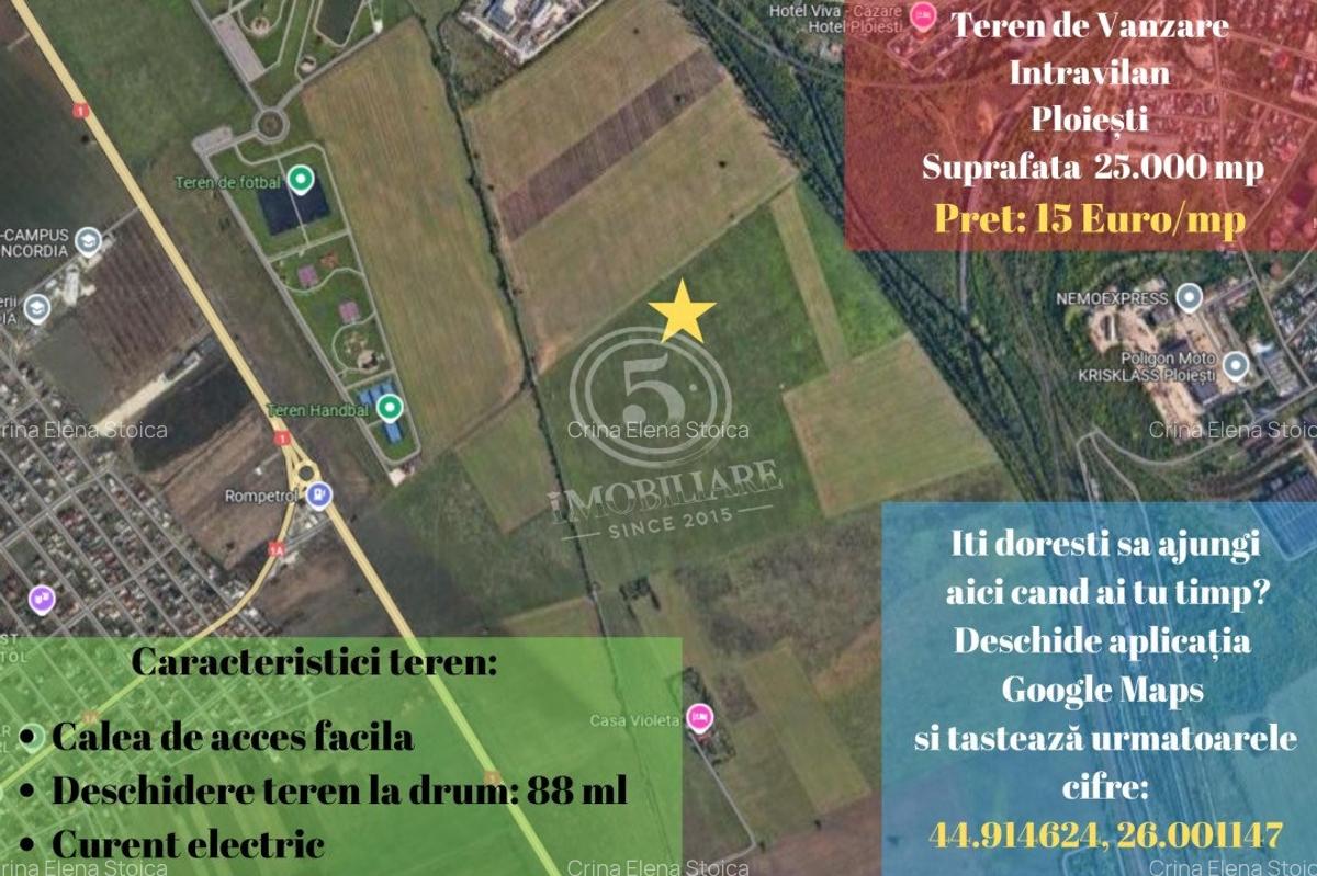Teren intravilan de vanzare - Ploiesti, zona Centura de Vest - 1