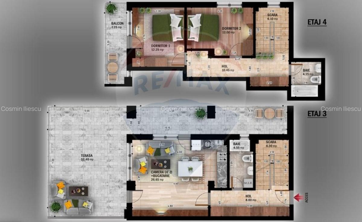 Vanzare Penthouse 3 camere Titan - 1