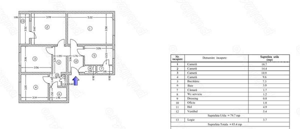 Apartament 4 camere Aleea Dolina - 5