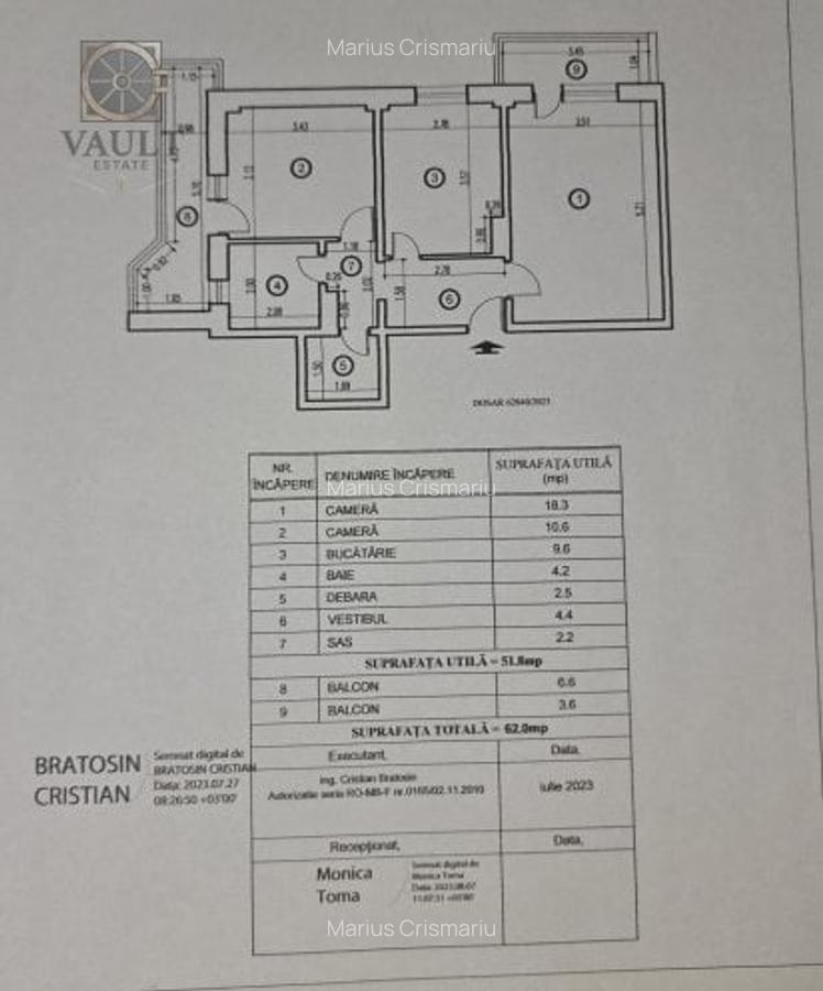 Apartament 2 Camere - 2 Bai- An 1982 - Chisinau - 13