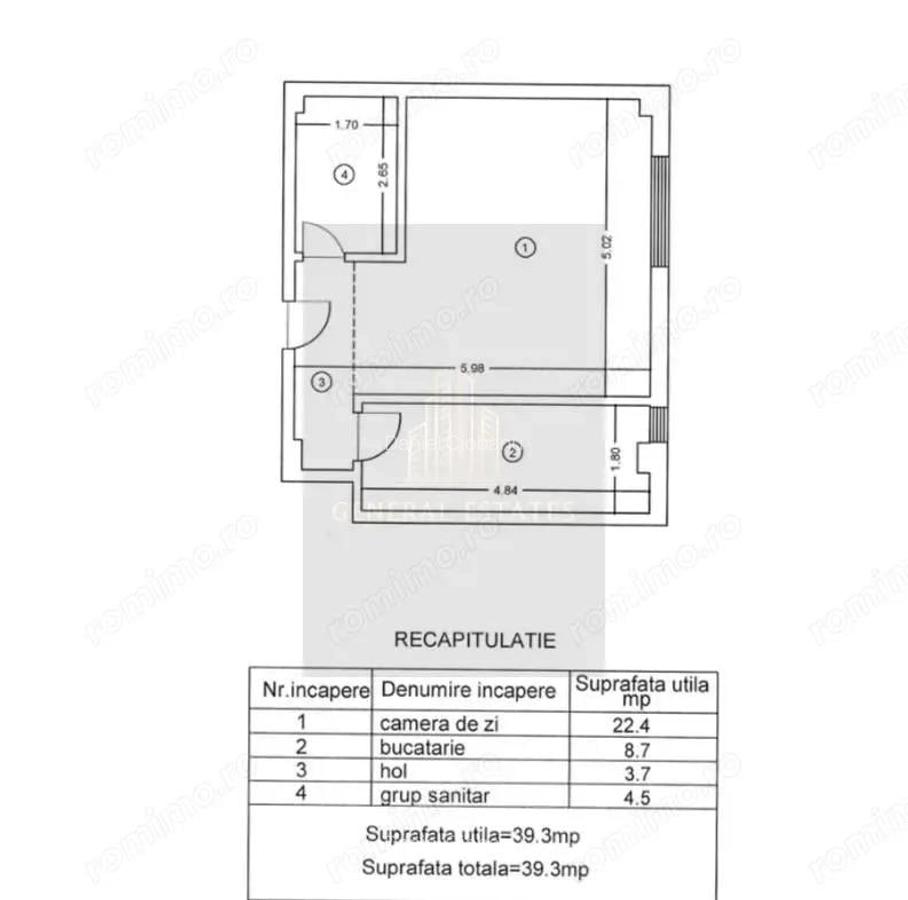 Vanzare apartament cu o camera - 35 m.p in Pacurari - Iasi - 2