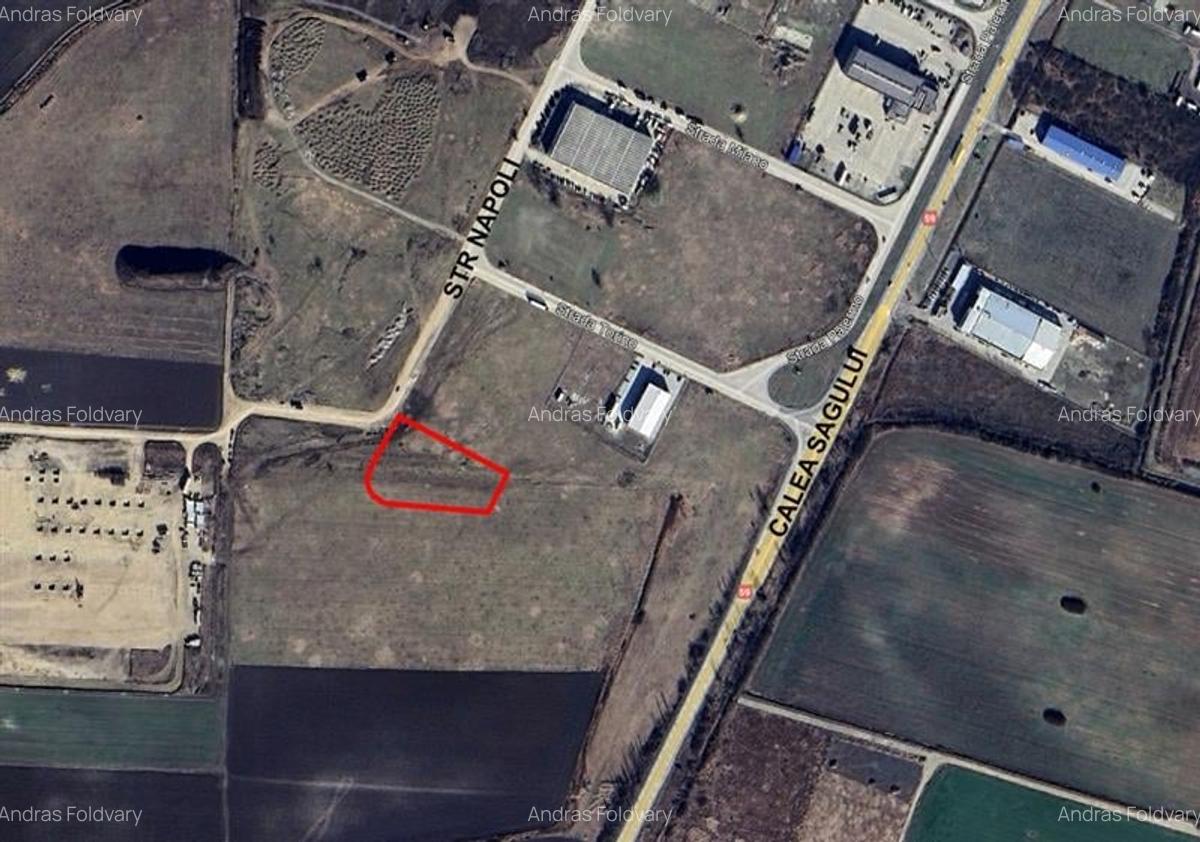 Teren industrial cu PUZ de vanzare in zona Sagului - 1