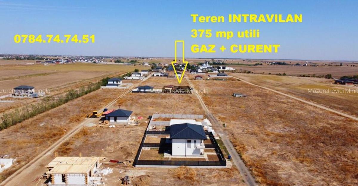 Teren intravilan - gaz si curent - com Berceni - 2