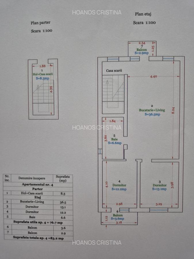Apartament 3 camere, 78 mp – Braytim / Giroc - 9