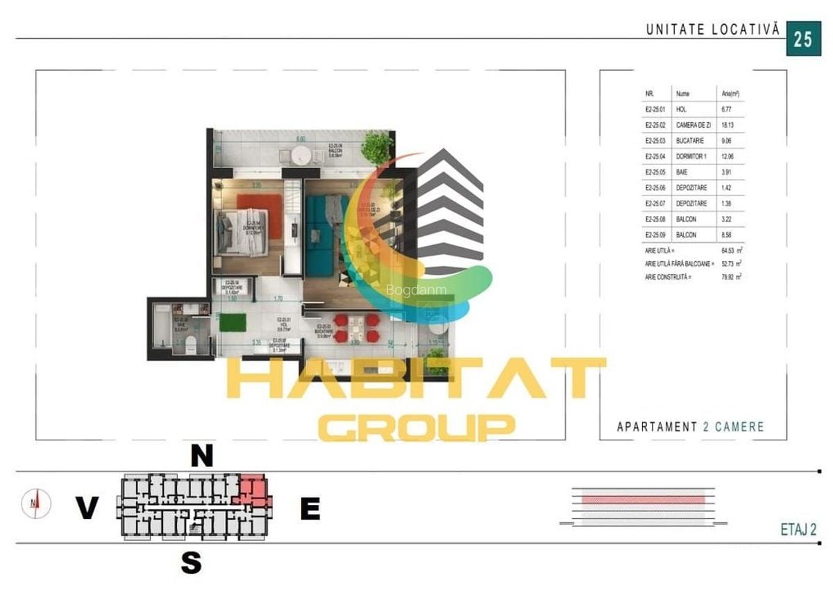 Titan 2 camere decomandat 65 mp + LOC PARCARE GRATUIT - 2