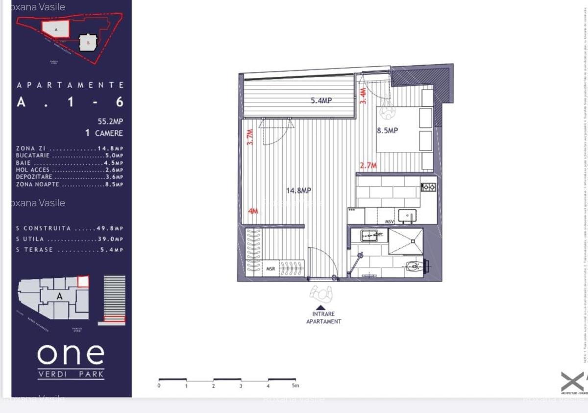 Apartament cu 2 camere decomandat în Floreasca - 7