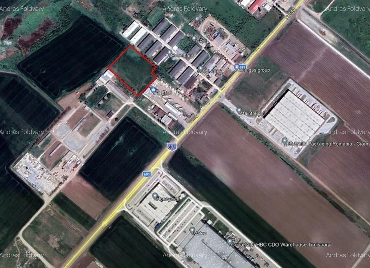 Teren industrial cu PUZ intre Dumbravita si Giarmata - 1