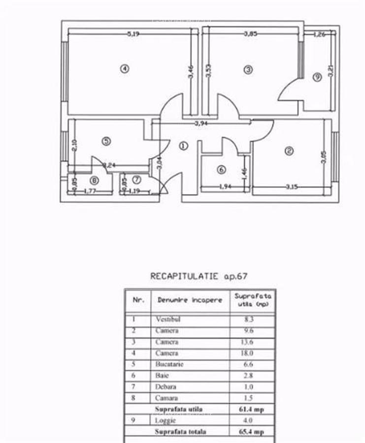 Vanzare Apartament 3 Camere Decomandat Giurgiului-Crisul Alb - 1