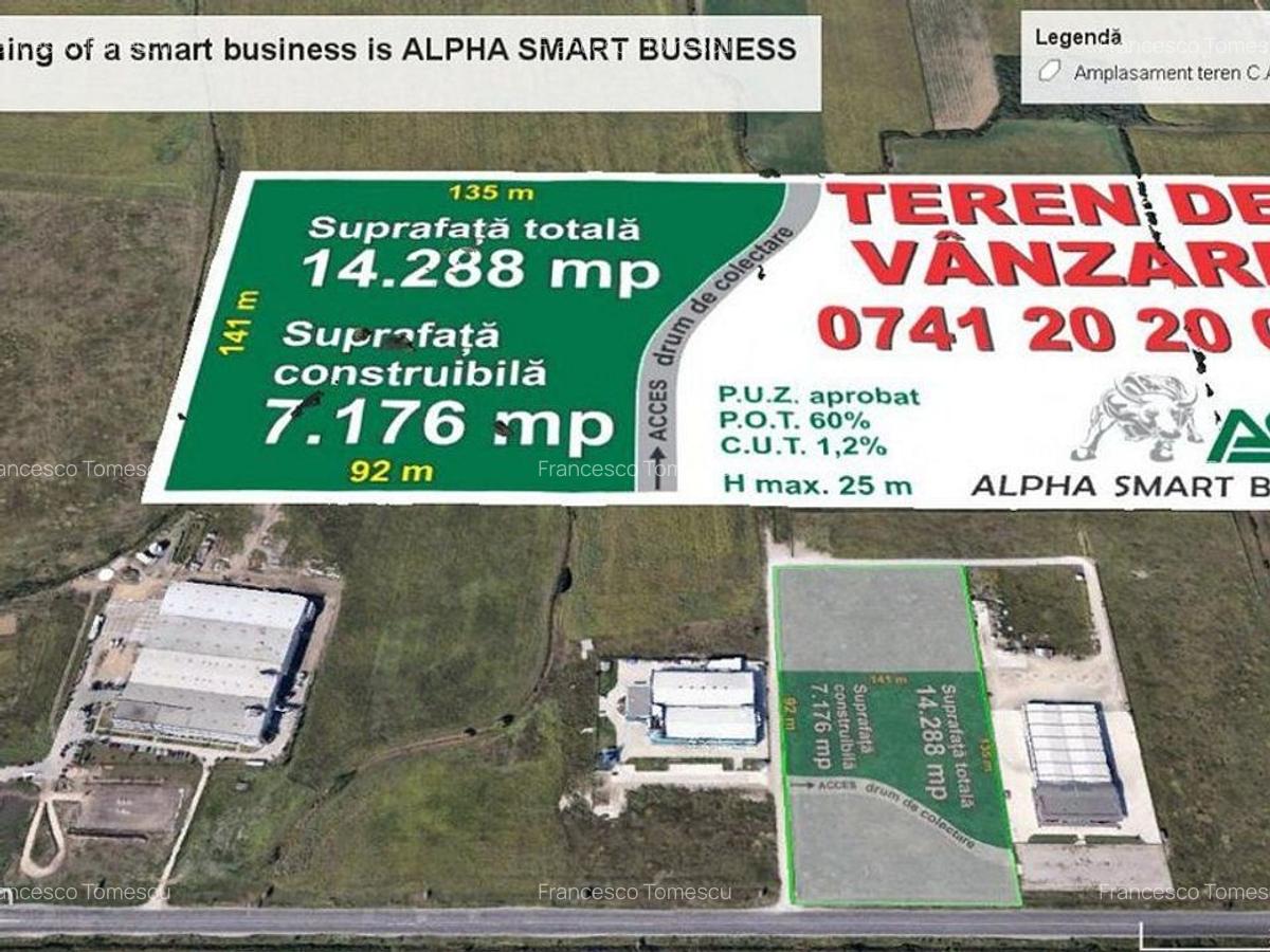 Teren cu PUZ - Calea Aradului la sosea cu toate ulitatile ! - 3