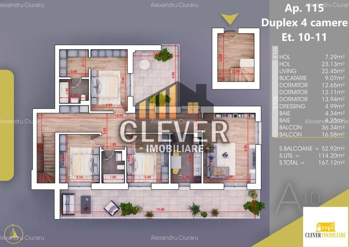 Apartament Finalizat 4 Camere Parcare Bonus Metrou Teclu - 16