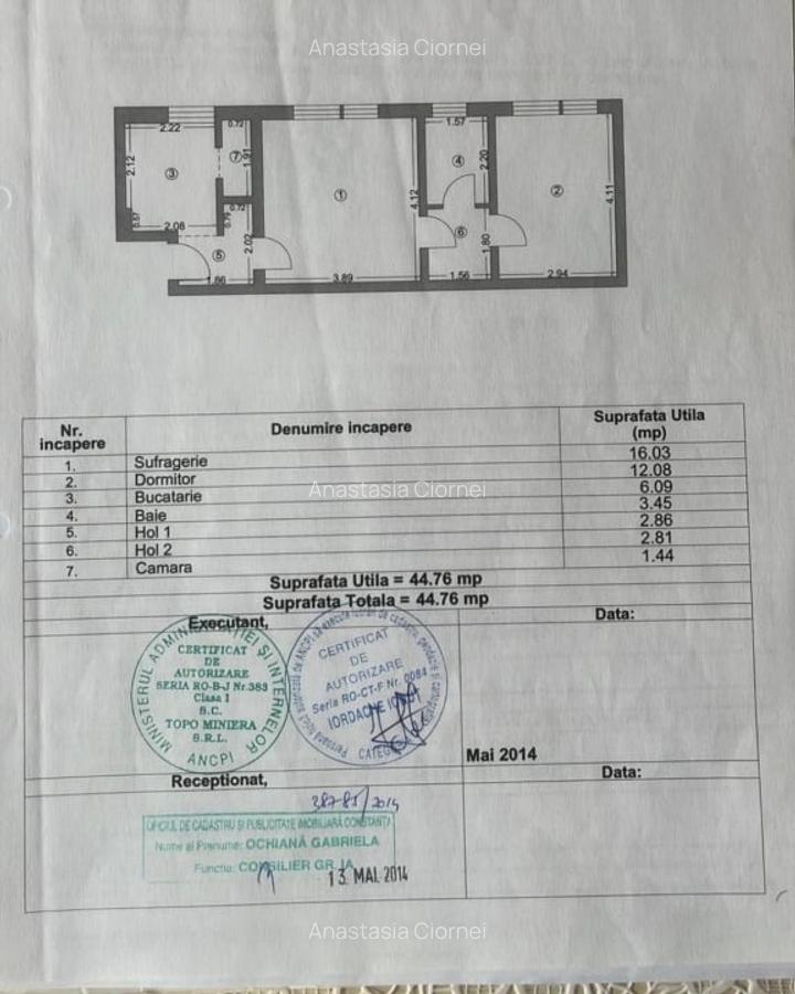 Centru -Apartament cu 2 camere  Bd. Ferdinand - 7 Centru -Apartament cu 2 camere  Bd. Ferdinand - 7