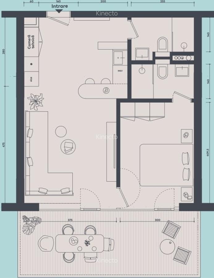 Vanzare Apartament 2 camere Vogh Olimp, seaview, etaj 9, loc parcare - 2