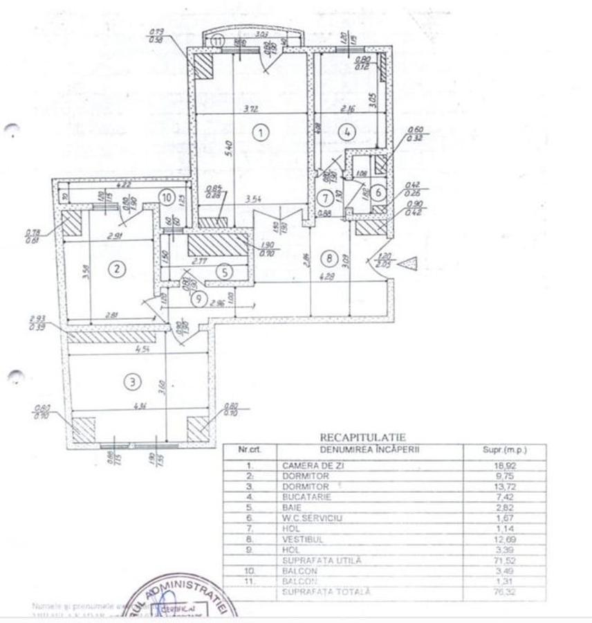 Vanzare Apartament 3 Camere Vedere Rond Piata Alba Iulia - 3