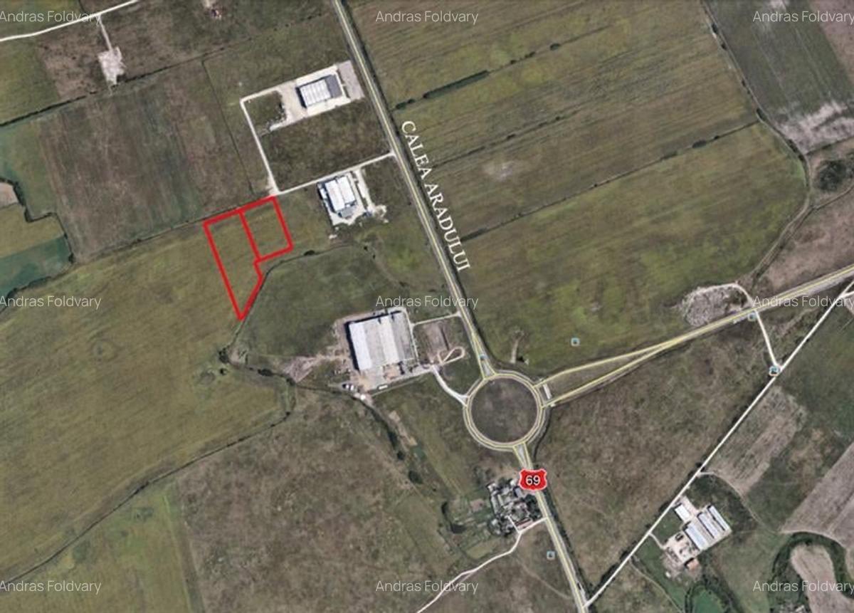 Teren cu PUZ industrial de vanzare in zona Aradului - 1