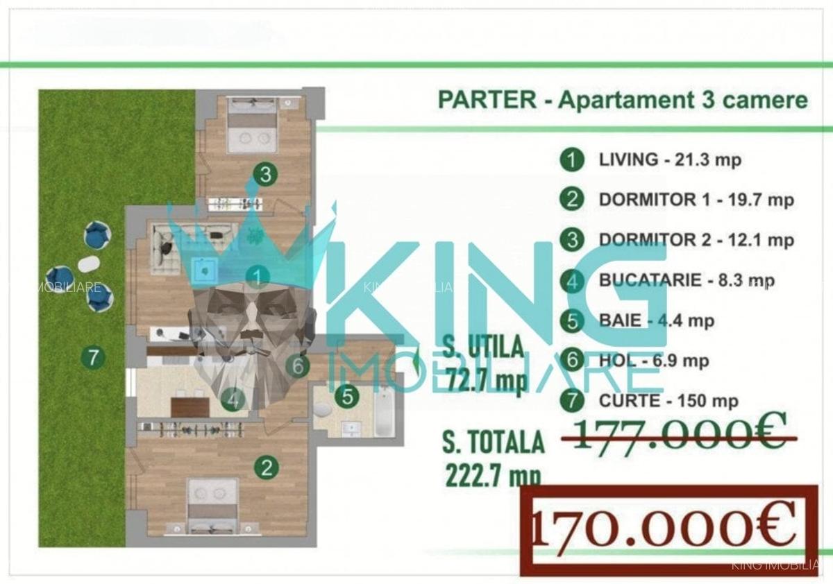 Apartament cu 3 camere decomandat în Andronache - 1