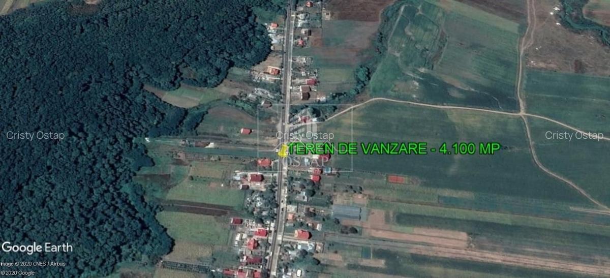 Traian - langa padure - 4.100 mp - deschidere 23metri - 12 E/mp - 1