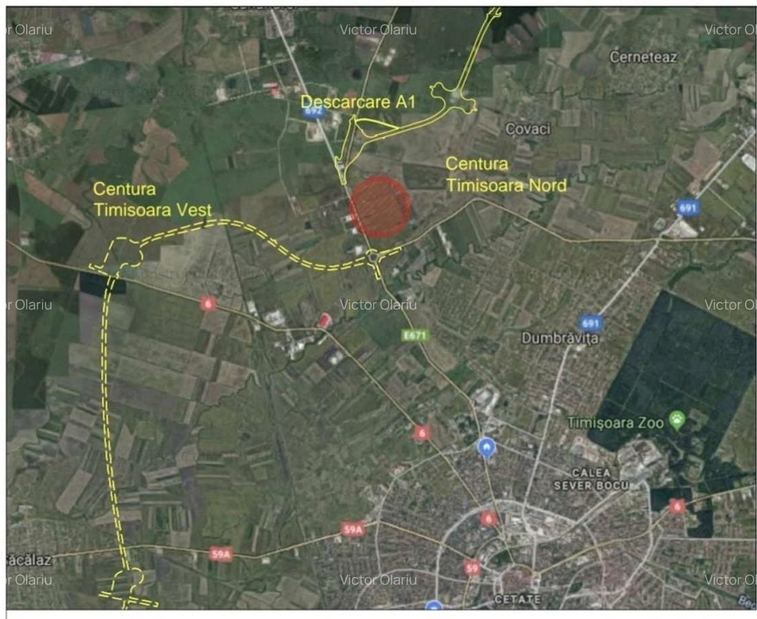 Teren industrial/ servicii de vanzare in Timisoaram, Calea Aradului - 1
