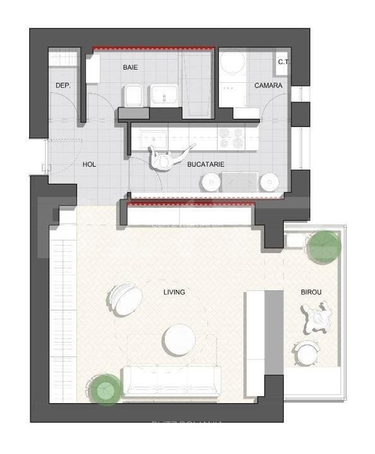 Studio renovat complet, 40 mp, zona Colentina - 11