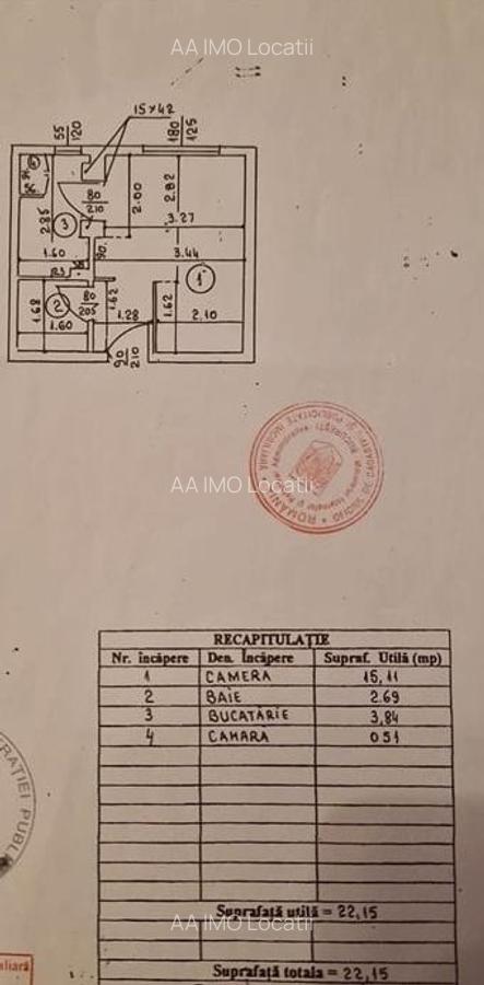 Garsoniera de vanzare Doamna Ghica Rond - parc Plumbuita (cash) - 8