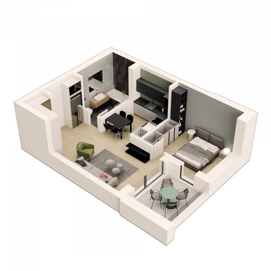 Apartament cu 2 camere în Titan - 5