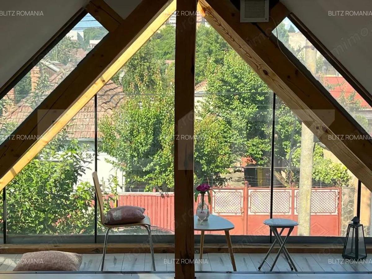 Mansarda de inchiriat 2 camere, 65 mp, ideala pentru locuit sau birou, Budiu - 4