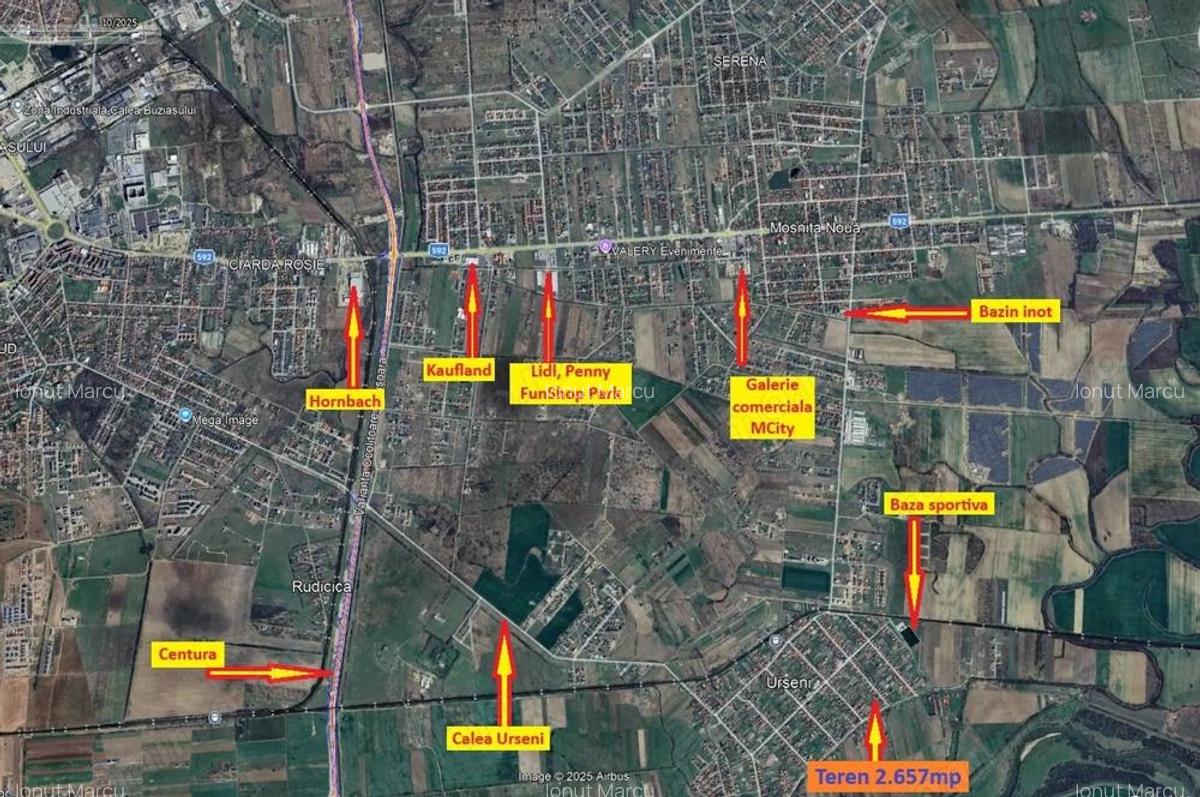 Teren 2.657 mp toate utilitatile Urseni, Mo?ni?a Noua - 4