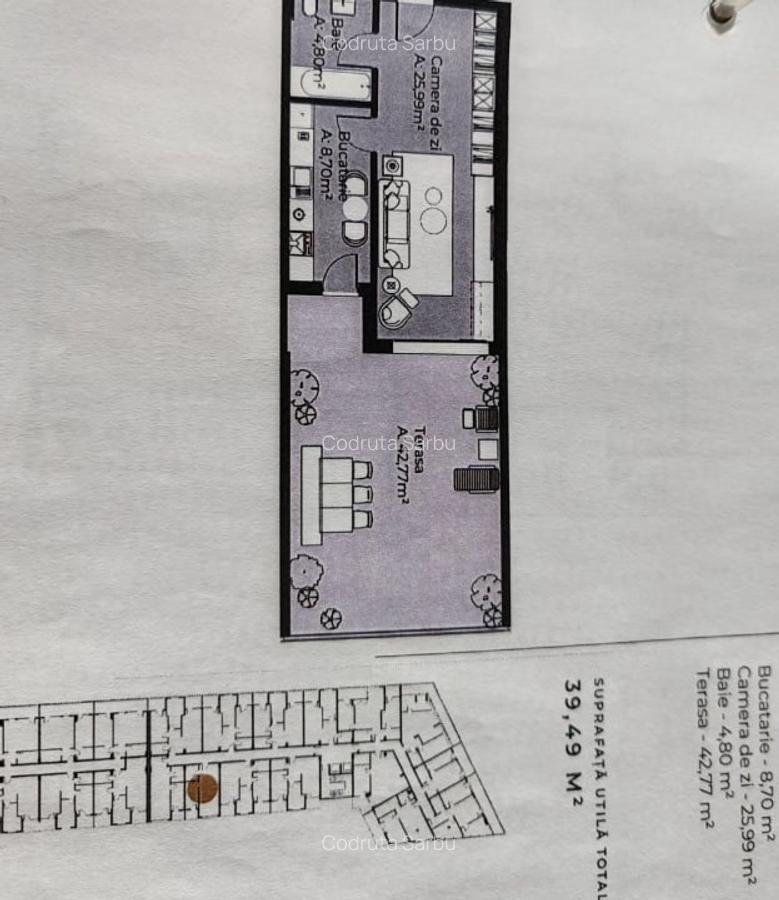 Apartament de 39,49mp cu parcare pe strada Sopor - 7