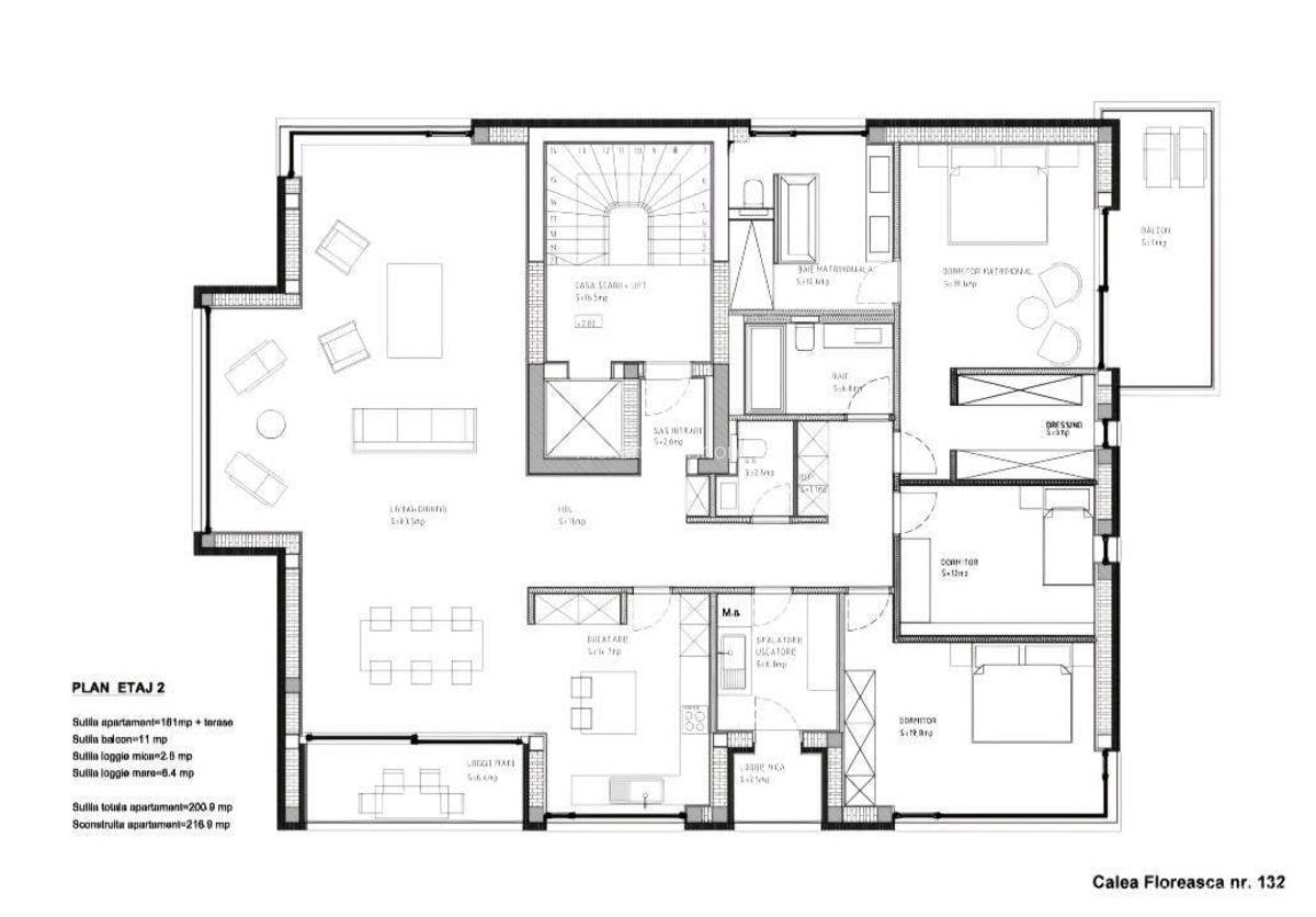 4 Camere | Bloc Boutique cu trei etaje | 3 Balcoane | Parcare | Dressing - 14